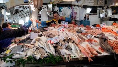 Imagen de un mercado. 