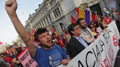 Monday's march in Madrid in support of a new Republic.