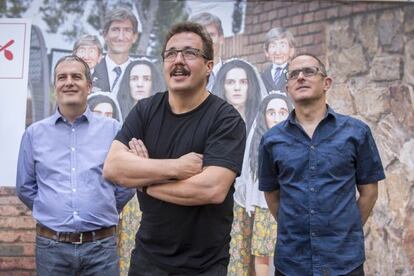 Ricard Robles, Sergio Caballero i Enric Palau (d'esquerra a dreta).