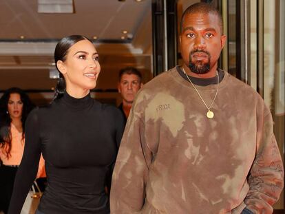 Kim Kardashian y Kanye West, en Nueva York (EE UU), en mayo.