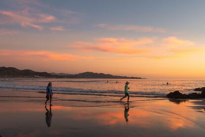 La playa El Pescadero, en Baja California Sur.