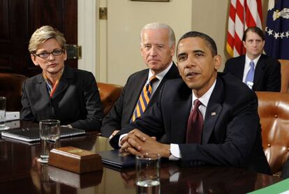 Barack Obama amb Joseph Biden el 2009. 