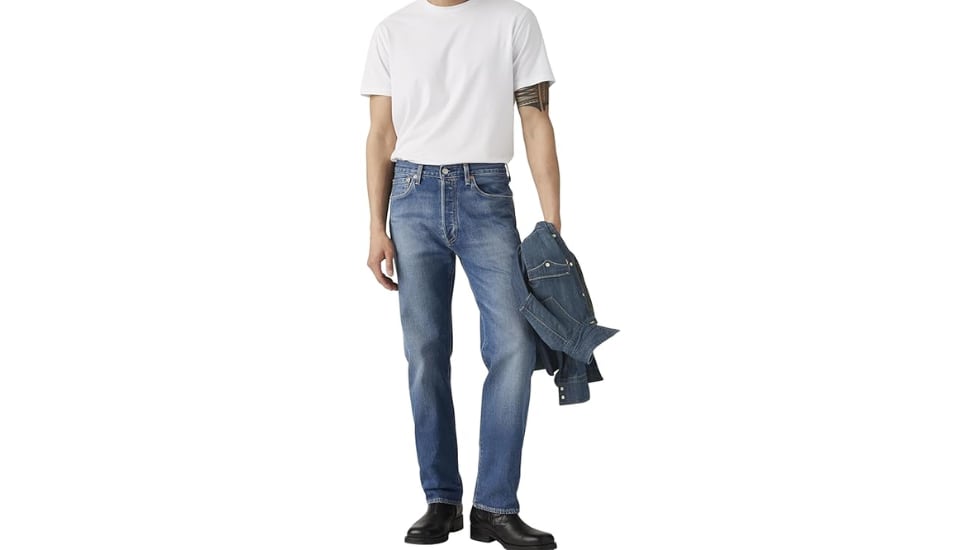 Estos vaqueros Levi's tienen un corte recto.