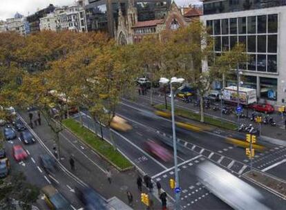 El tronco central de la avenida Diagonal, que se reformará.