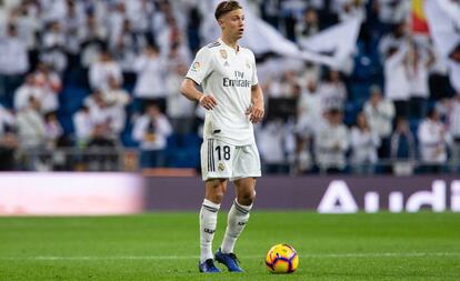 Marcos Llorente, en un partido del Madrid.