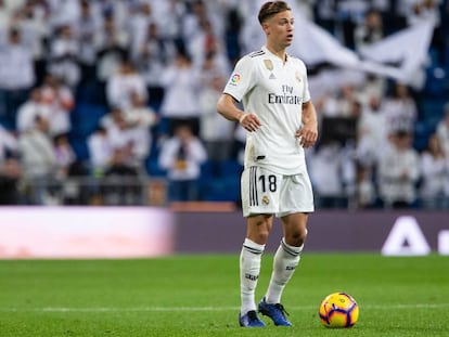 Marcos Llorente, en un partido del Madrid.