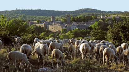 Vista del pueblo de La Couvertoirade, al sur de Francia.