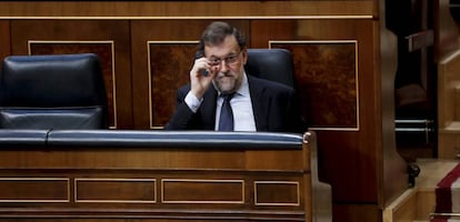 Spanish PM Mariano Rajoy in Congress.