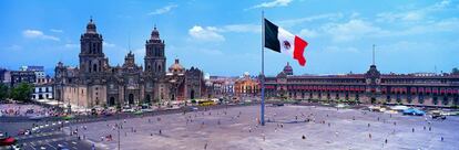 El Zócalo, la plaza principal de Ciudad de México.