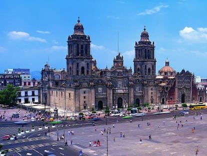 El Zócalo, la plaza principal de Ciudad de México.