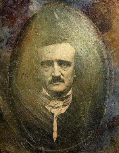 Copia de un daguerrotipo de Poe de 1848.