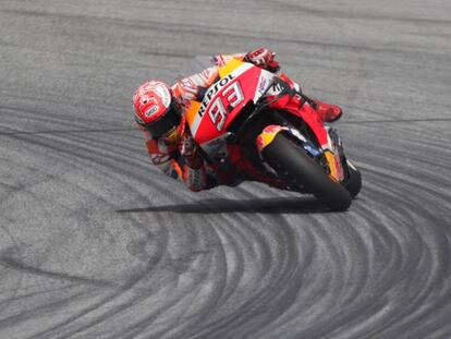 Marc Márquez durante el Gran Premio de Austria de MotoGP 2019.