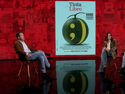 Las eurodiputadas María Eugenia Rodríguez Palop y Lina Gálvez y el moderador y codirector de la revista TintaLibre, Jordi Gracia.