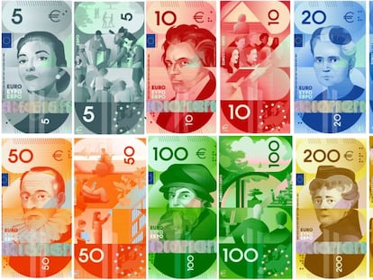 El secreto escondido en el diseño G, la propuesta española para los nuevos billetes de euro