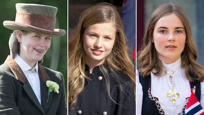 Las princesas Louise de Wessex, Leonor de Borbón e Ingrid Alexandra de Noruega.