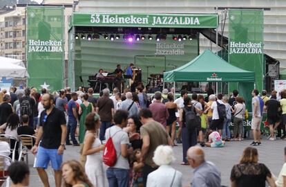 Ambiente durante el festival, el 26 de julio.