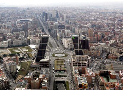 Vista aérea del paseo de la Castellana, protagonista de esta Semana de la Arquitectura.