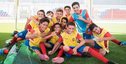 Chicos durante el torneo celebrado en Tetuán.