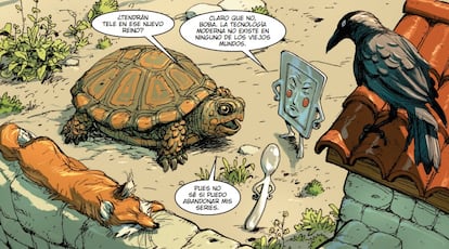 A detail from a ‘Fables’ cartoon by Bill Willingham. Image provided by ECC