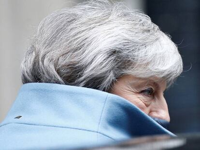 Theresa May, hoy en Downing Street.