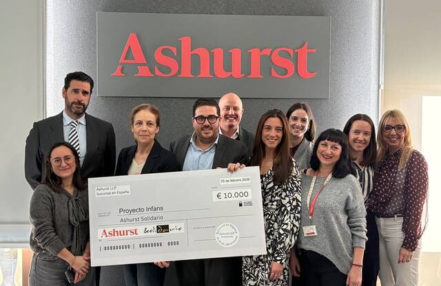 Ashurst entrega 23.500 euros a tres proyectos sociales en la XIX ...