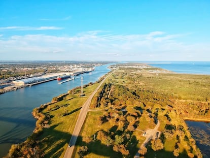 Imagen aérea de Port Arthur, en Texas (EE UU).