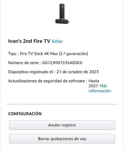 Fire TV en la aplicación de Amazon para Android