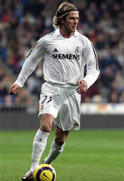 Beckham, en un partido.