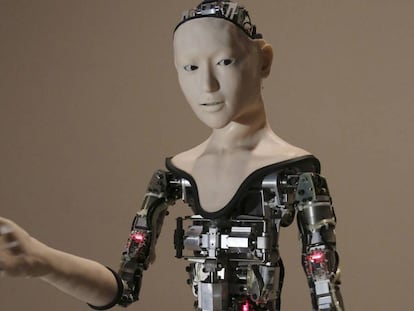 Foto de archivo del 1 de agosto de 2016, cuando se mostró el robot humanoide 'Alter' en el Museo Nacional de Ciencia Emergente e Innovación en Tokio.