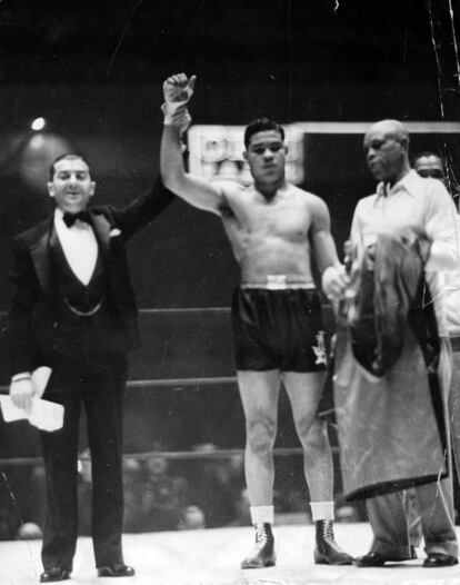 Combate entre Joe Louis y Paulino Uzcudun. 21 de diciembre 1935.