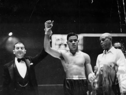 Combate entre Joe Louis y Paulino Uzcudun. 21 de diciembre 1935.