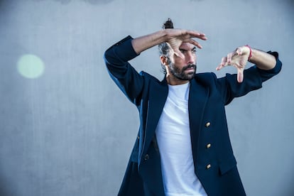 El bailaor Eduardo Guerrero, en el Gran Teatro Bankia, en Madrid.