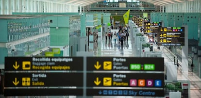 Terminal del aeropuerto barcelonés de El Prat.