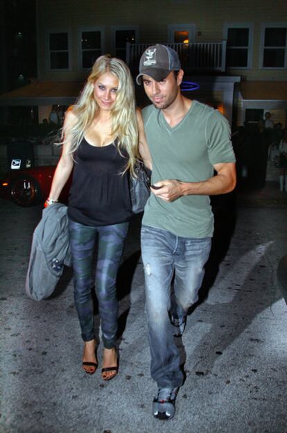 La tenista Anna Kournikova y el cantante Enrique Iglesias, en una imagen de noviembre de 2010