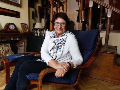 Elena Martín, catedrática de Psicología Evolutiva y de la Educación y coautora del nuevo sistema de enseñanza, el miércoles en su domicilio de Madrid.