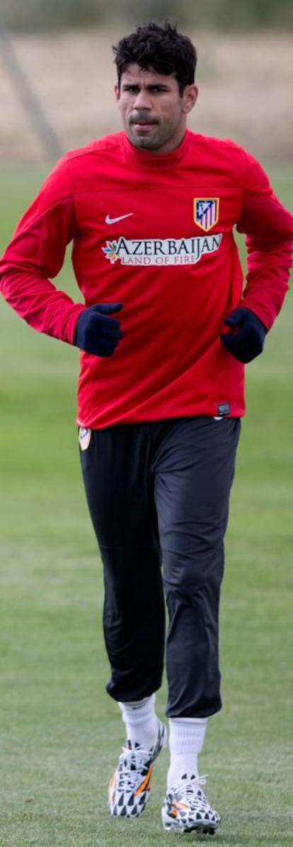 Costa en el último entrenamiento.