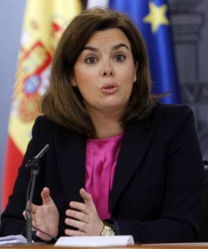 La vicepresidenta del Gobierno, Soraya Sáenz de Santamaría. EFE/Archivo