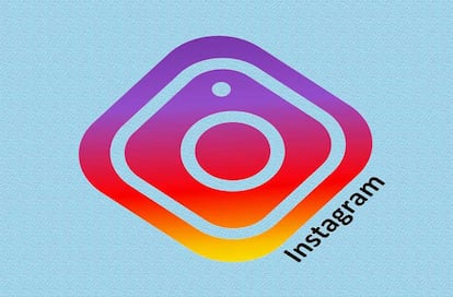 Logotipo de Instagram con fondo blanco