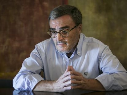 Àngel Ros, president del PSC i alcalde de Lleida, ahir a Barcelona.