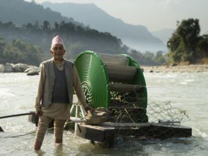 Los agricultores del país asiático, escaso de agua para regar, se benefician de este invento hidráulico y ecológico