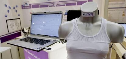 Camiseta sensorizada inteligente presentada en la feria IOT Solutions World Congress.