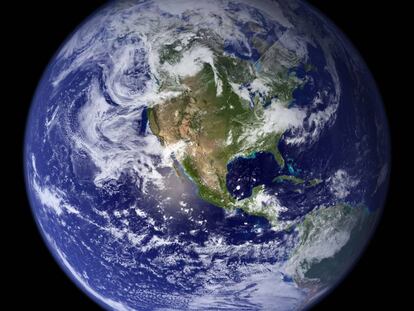 Imagen de la NASA de un hemisferio terrestre. / WIKIPEDIA