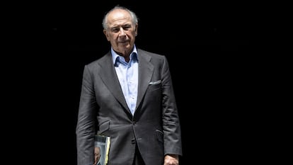 Rodrigo Rato, exvicepresidente del Gobierno, exdirector gerente del FMI y expresidente de Bankia, el miércoles en Madrid.