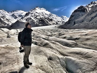 El glaciar Tasman, en Nueva Zelanda.