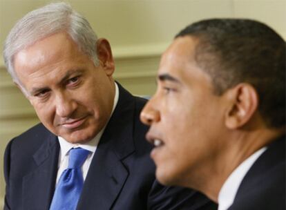 Benjamín Netanyahu y Barack Obama, ayer en la Casa Blanca.