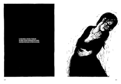 Doble página de 'Hierba', de Keum Suk Gendry-Kim, editada por Reservoir Books.