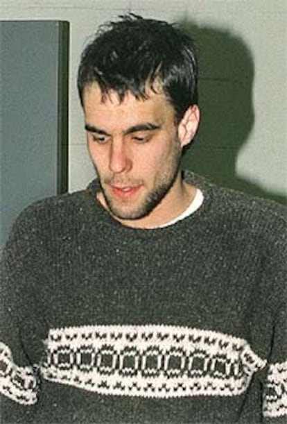 Urtzi Murueta, tras su detención en 2001.
