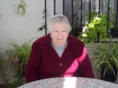 Manuela Molina, en su casa de Aguilar de la Frontera (Córdoba)