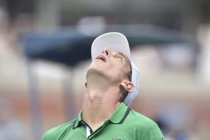 Sam Querrey, en su partido ante Novak Djokovic.