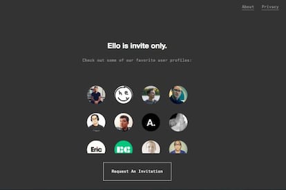 Ello por dentro: voc&ecirc; precisa de um convite para entrar na rede social.